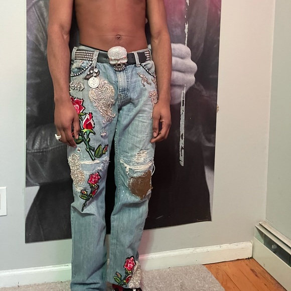 Custom Reworked Levis - Picture 1 of 3